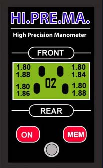 Manomètre de pression moto/karting très haute précision Vega - PAM RACING