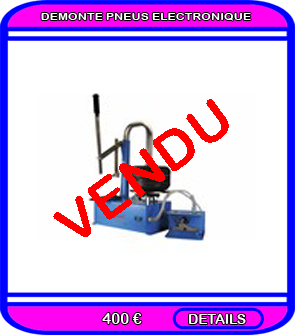 Demonte pneus de karting electronique