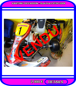 Chassis Sodi Kart ST30 2009 a vendre