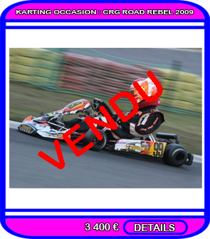 Chassis CRG Road Rebel 2009 Maxime Gravouille &agrave; vendre